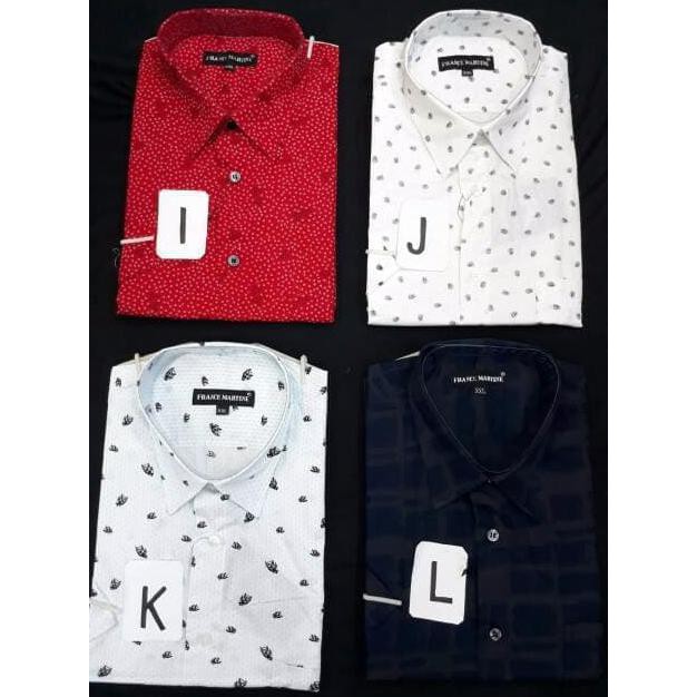 Super Deal!!! Kemeja Pria Xxl Xxxl Hem Pria Jumbo Big Size Lengan Pendek Motif