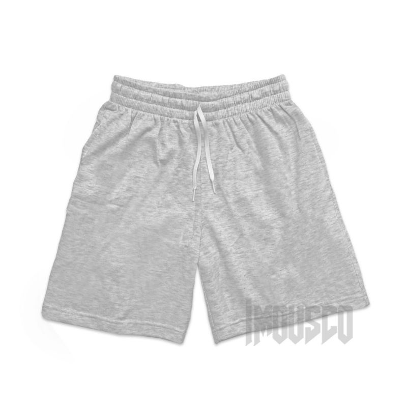 Imous.co Celana Pendek Boardshort Boxer Pria Wanita Abu Misty Polos all size