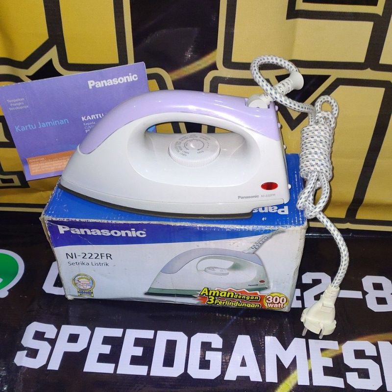 Setrika Listrik Panasonic NI-222FR Dry Iron Gosokan Baju Gosok an Strika