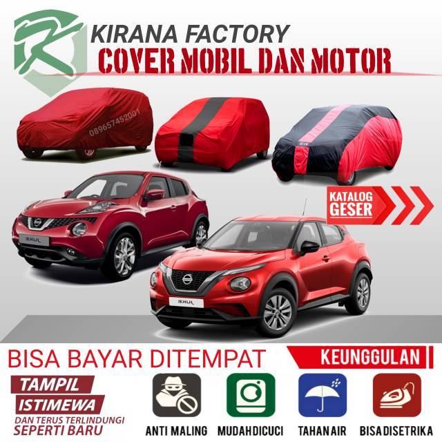 cover mobil NISSAN JUKE selimut mobil JUKE sarung mobil JUKE