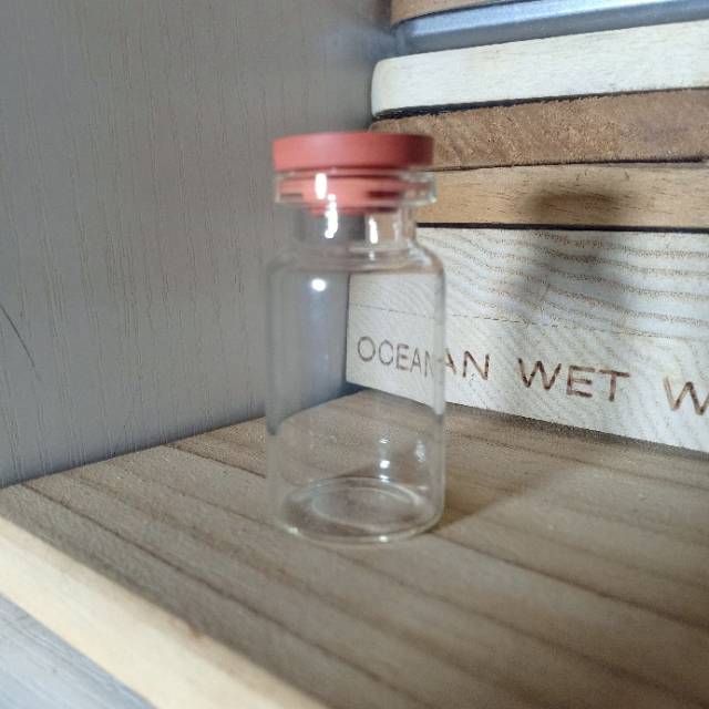 Botol kaca 6ml Vial Tutup Karet