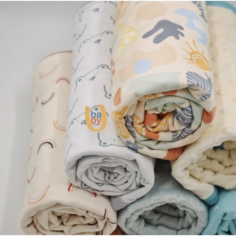 SELIMUT KAOS BAYI (BABY BLANKET) YOBO BY BABYU | MINKY