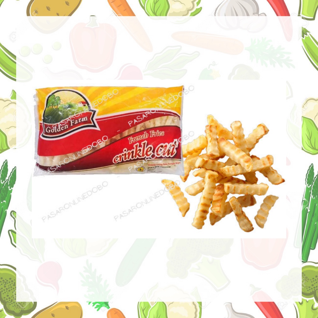 

Golden Farm Crinkle Cut / kentang goreng gerigi