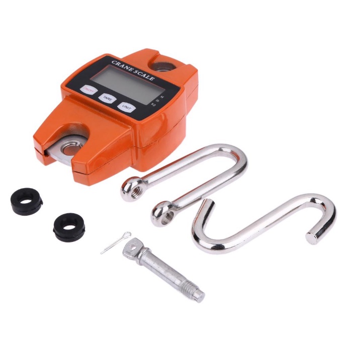 Timbangan Digital Gantung ORI / Crane Scale 300kg Digital LED Orange LCD Smart Crane Hook Scale Hanging 300Kg