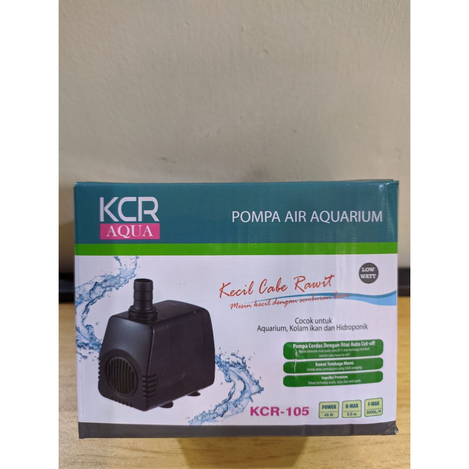 KCR Pompa Air Celup Aquarium Kolam Hidroponik KCR-105 KCR105 KCR 105