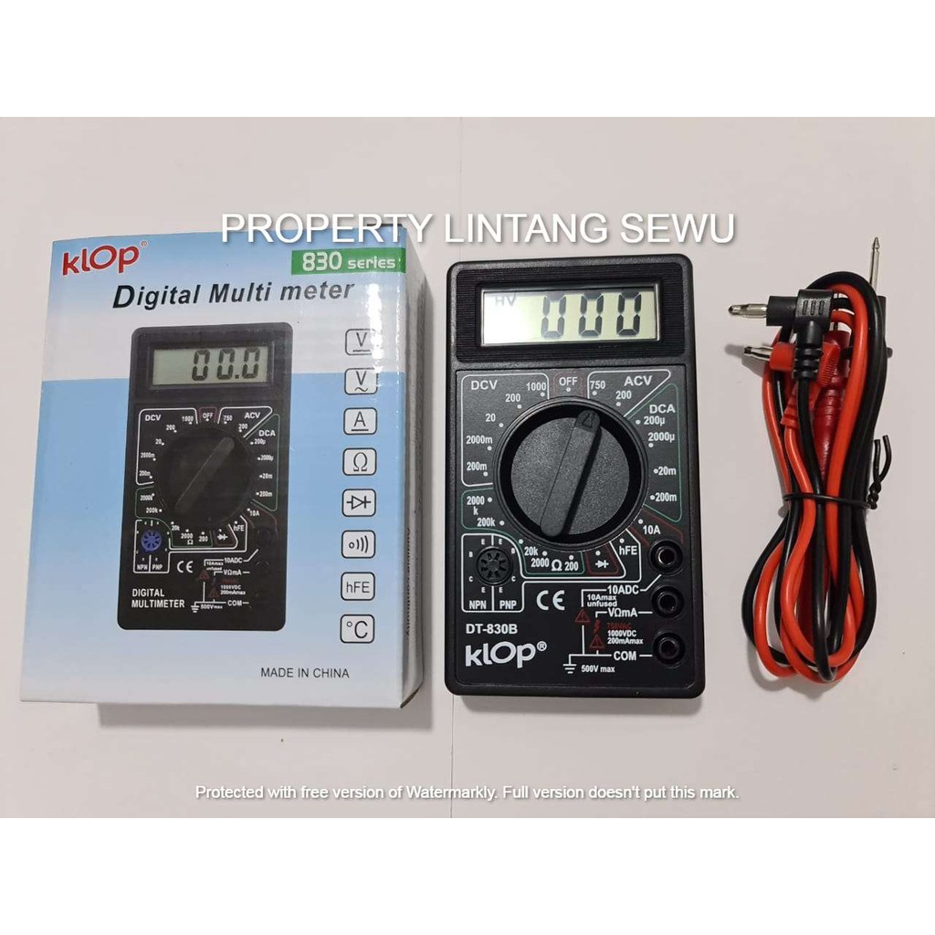 MULTITESTER AVOMETER DIGITAL TESTER DIGITAL MINI DT830
