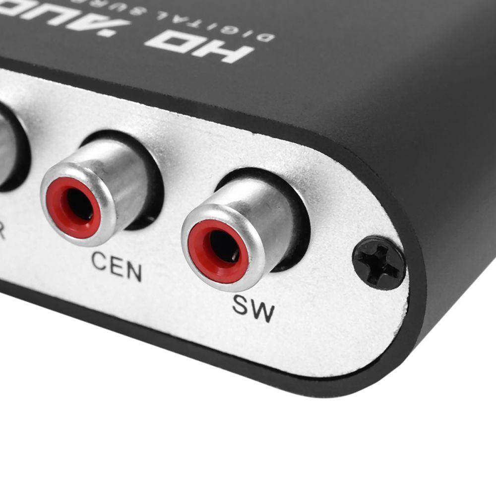 Agustina DAC Converter Untuk PS3 DVD player SPDIF Coaxial AUX 3.5mm Ke 6RCA Konverter Analog 5.1 Channel Stereo AC3 Audio Digital Ke Analog