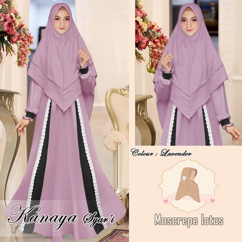 KANAYA SYARI (EP) FIT 2XL BAJU MUSLIM WANITA DEWASA GAMIS SYARI BUSUI GROSIR TERMURAH FASHION TRENDY