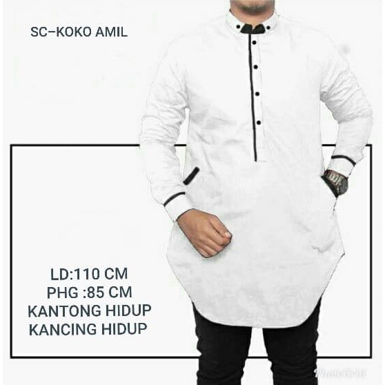 [KOKO AMIL SC] baju koko Pria Katun var color