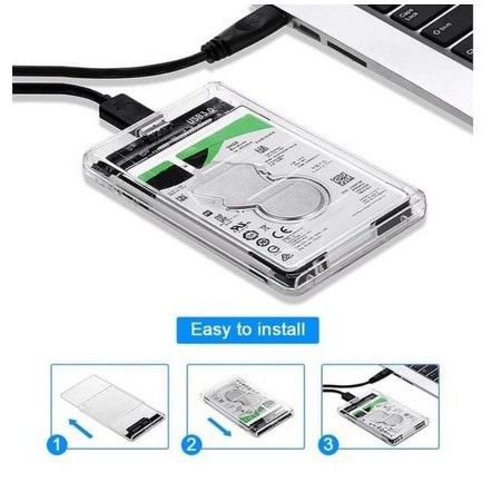 ITSTORE Case External Hardisk 2.5&quot; HDD Sata Hard Drive Enclosure Transparant USB 3.0 vivan orico hdd