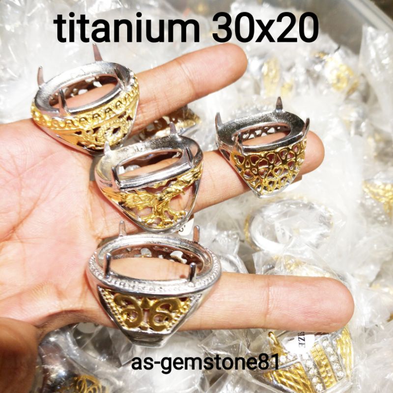 Emban Ring Cincin[titanium] 30x20