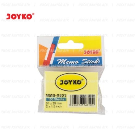 

Sticky Note Joyko MMS-653P | MMS 0653 P 653P 653 P Isi 100 Lembar | Memo Tempel Polos Berwarna Index Pembatas Buku Sticky Note Kertas Warna Warni Berbagai Ukuran | Murah Berkualitas Grosir dan Eceran