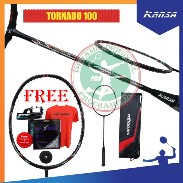 KANSA TORNADO 100 200 300 RAKET BADMINTON ORIGINAL - TORNADO 100