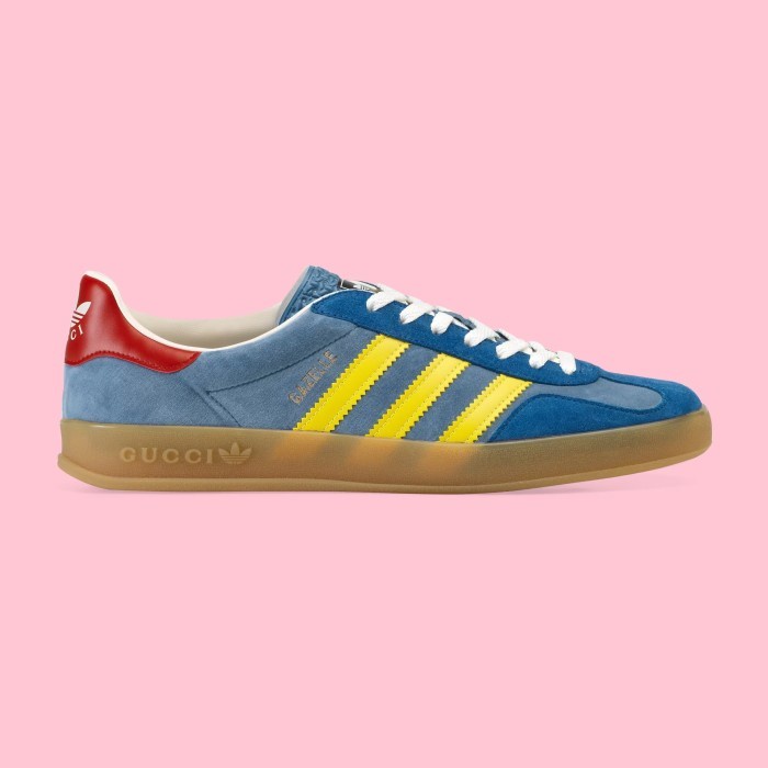 Adidas Gucci Gazelle Indoor Blue Yellow Red Exclusive 707848 9STU0