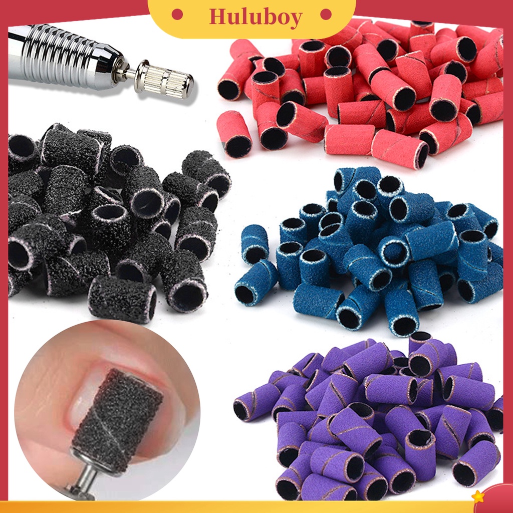 Huluboy Huluboy♡ 1 Set Cincin Bor Pengamplasan Kuku Tahan Lama Untuk Manicure