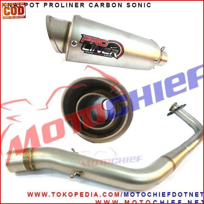 „239 Knalpot Proliner Sonic 150 Silver Short {