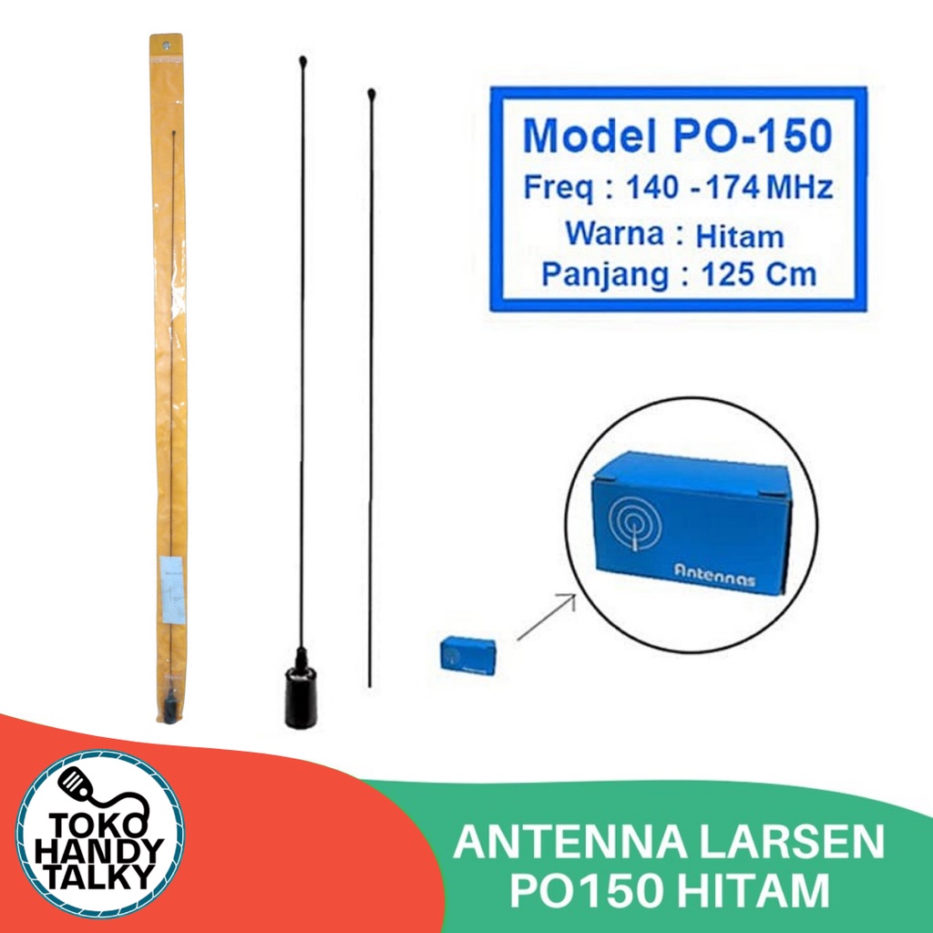 ANTENNA RADIO RIG HT LARSEN PO150 HITAM NEW