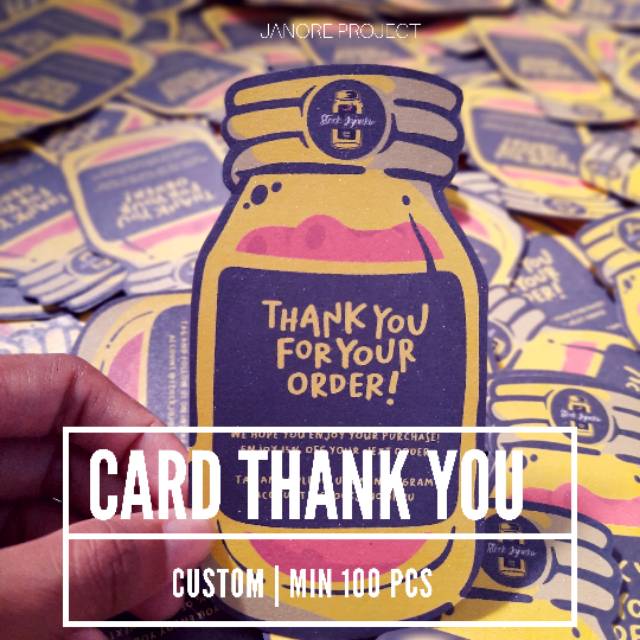 

Card thank you custom