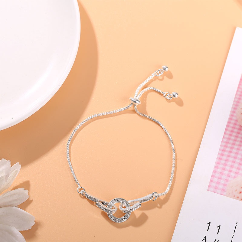 Gelang Serut Wanita Flower Star Safir Model Korea Terbaru