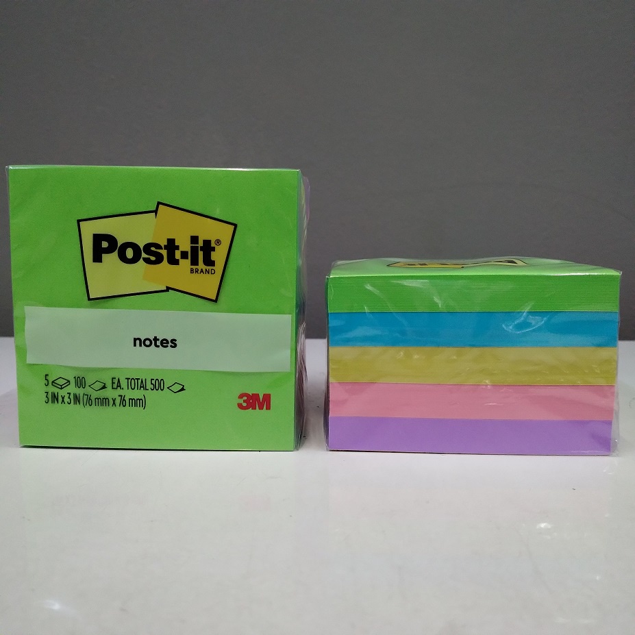 

HJK 3M Post It Super Sticky Notes 654-5AU 3 inch x 3 inch