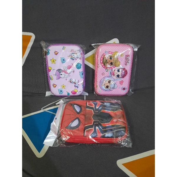 

HARD CASE Tempat Pensil Resleting Karakter Timbul Pony LoL Spiderman