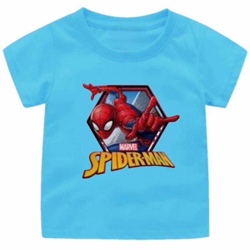 KAOS ANAK (SPIDERMAN) CEWEK-COWOK 1-12TAHUN FASHION ANAK TERBARU