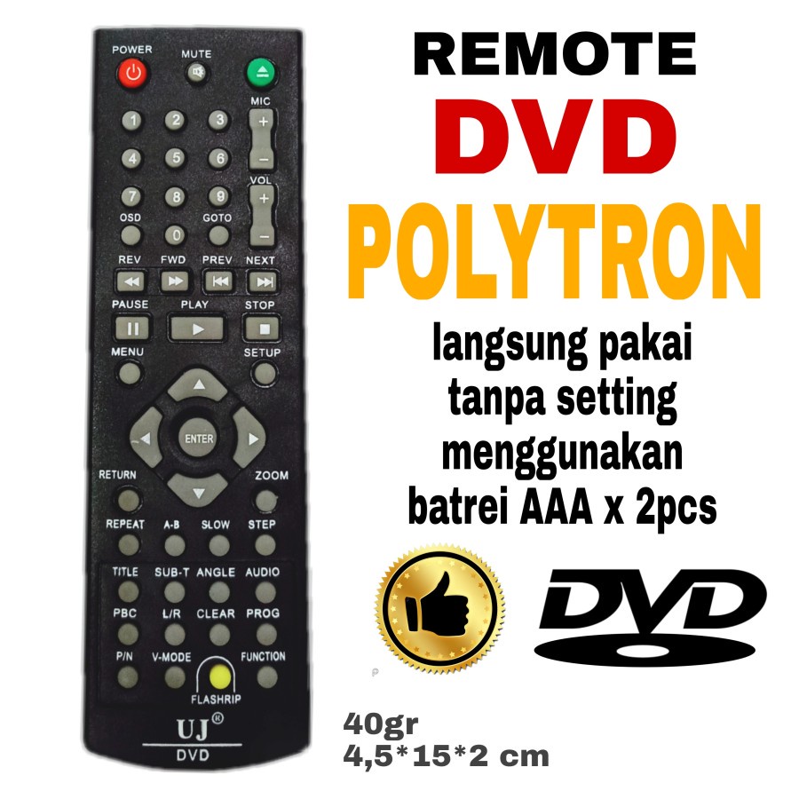 REMOTE DVD POLYTRON UJ