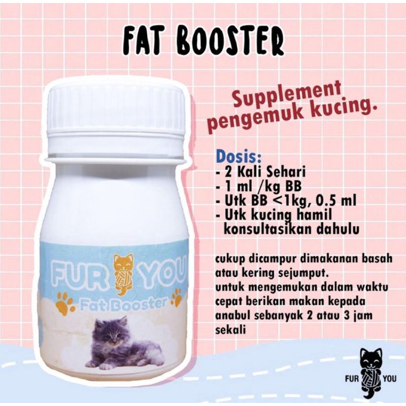 Fat booster kucing . obat penggemuk kucing .  suplemen penggemuk kucing