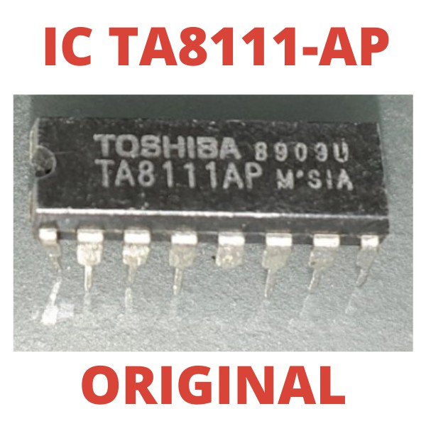 IC TR TA8111AP TA8111 AP TA 8111 AP ORI TOSHIBA AISI POWER AMP AMPLI ORY ASLI AUDIO THOSIBA TOSIBA