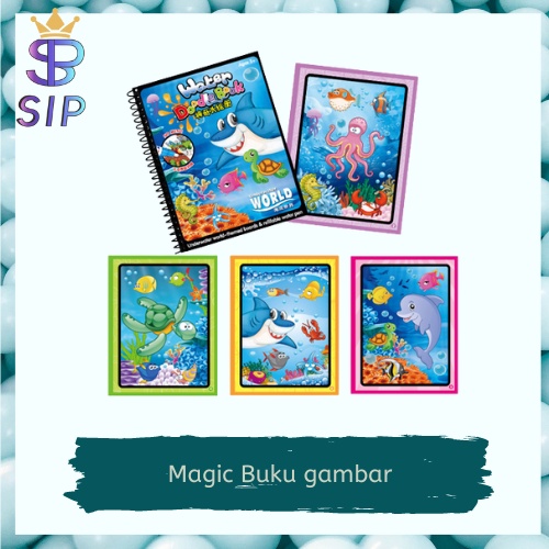

Mainan Edukasi Buku Magic Water Drawing Painting Book Mewarnai Air Water Doodle Book Buku Gambar