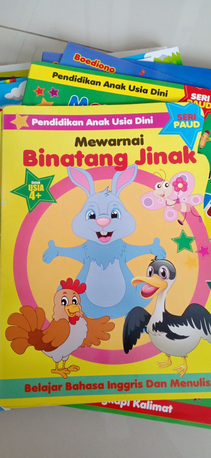 Mewarnai Binatang Jinak DF Shopee Indonesia
