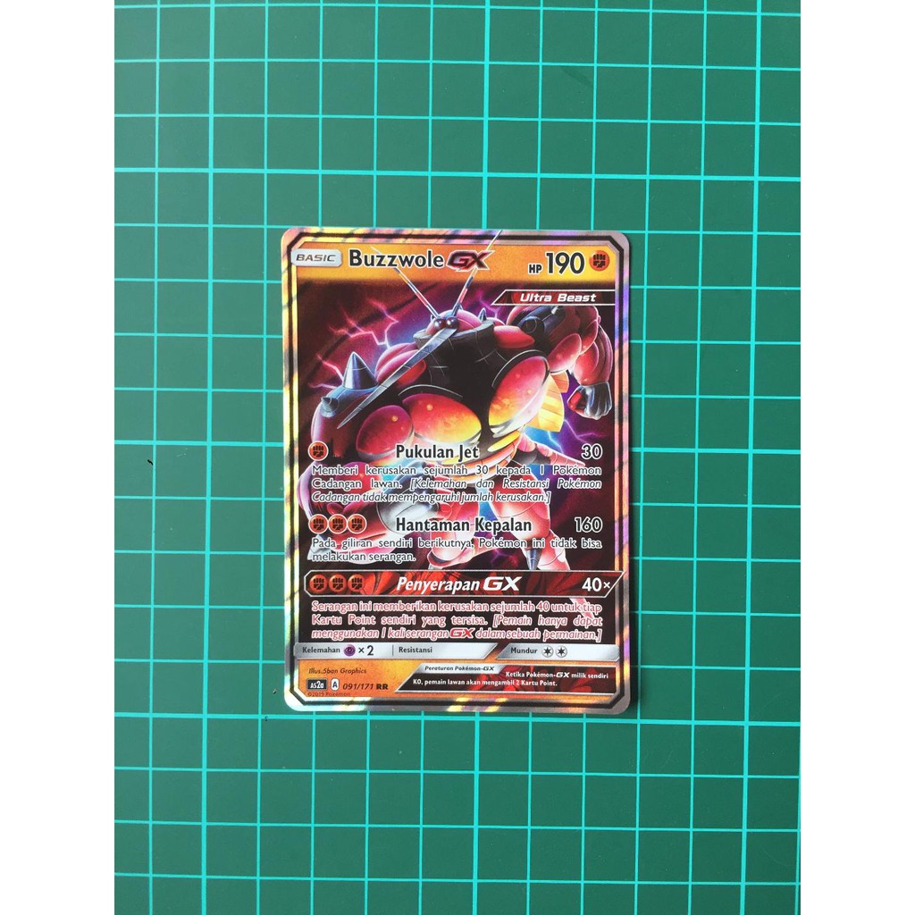 Buzzwole GX RR Kartu Pokemon TCG Indonesia