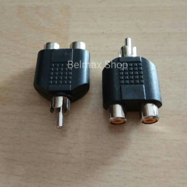 Jek Converter RCA / Jack Sambungan RCA Bentuk Y / Jek Konverter RCA / Jek RCA / Jack RCA