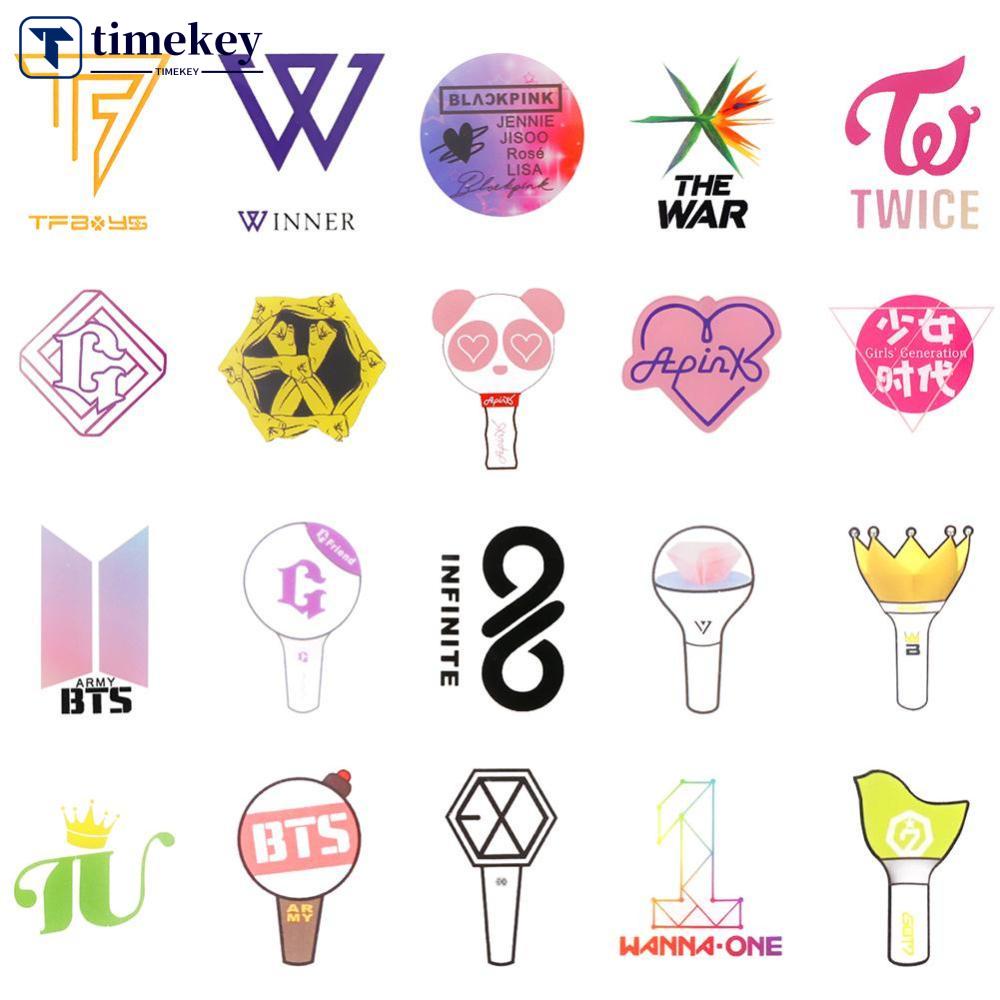 Timekey 1PC Gantungan Kunci KPOP EXO TWICE BTS GOT7 BLACKPINK WANNAONE D1I2