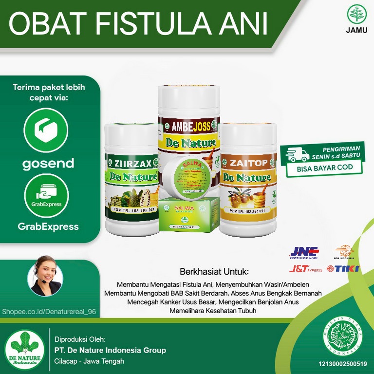 Obat Wasir Ambeien Infeksi Anus Fistula Ani/Fistula Perianal/Wasir Hemoroid/Anus Bengkak - Denaturer