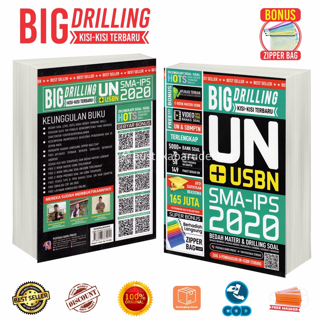 Buku UN USBN SMA IPS 2020 Big Drilling Kisi Kisi Terbaru Terlengkap Soal Soal HOTS-0
