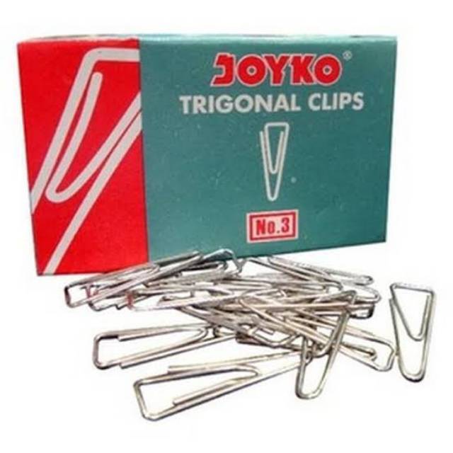 Trigonal clips yoeker no 3 isi 100 klip kertas jepit kertas klip clip paper clip