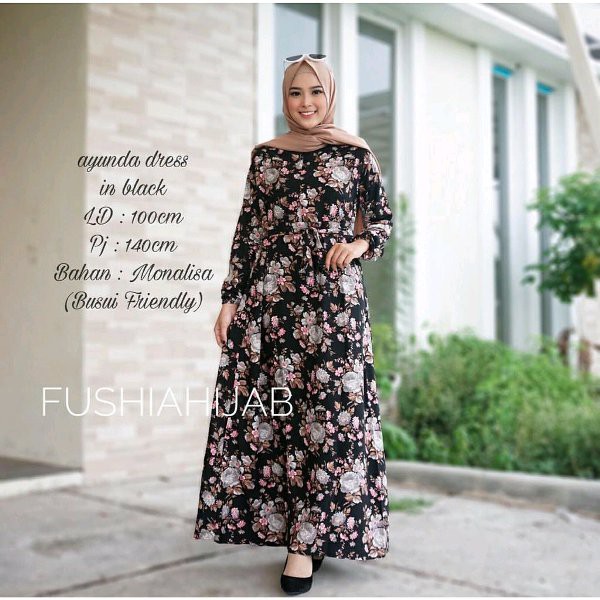 AYUNDA GAMIS  BUSUI  RESLETING DEPAN TANPA JILBAB Shopee 