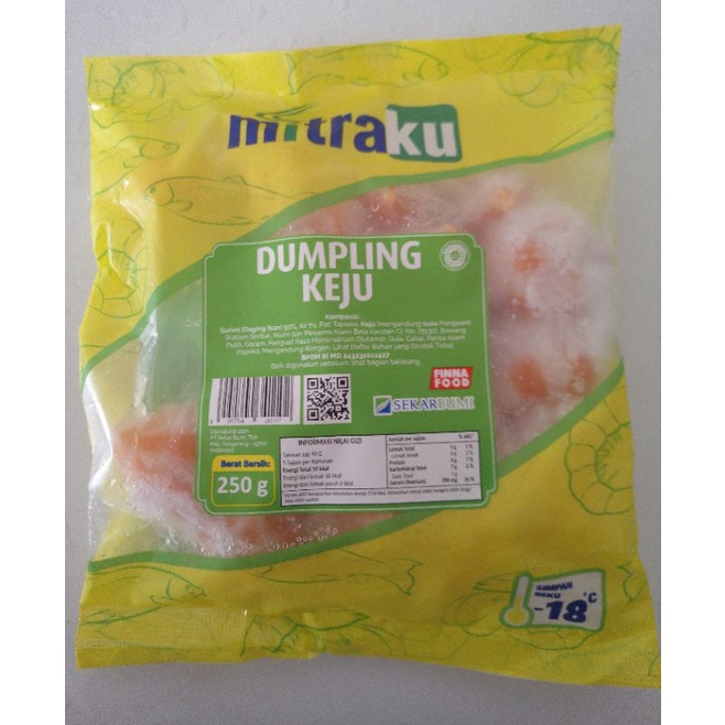 

mitraku dumpling keju 250g