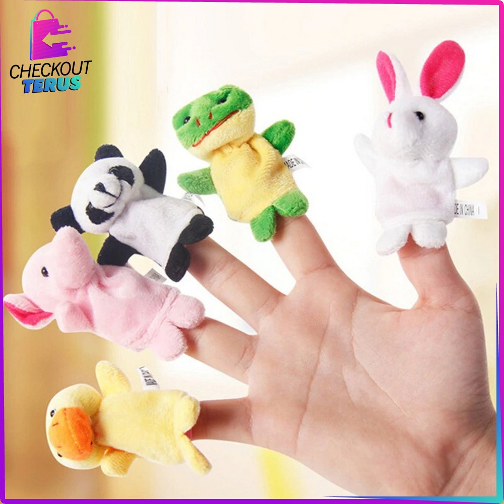 CT M8 Boneka Jari Karakter Mainan Anak Bayi Mainan Edukasi Boneka Tangan Finger Puppet Kids