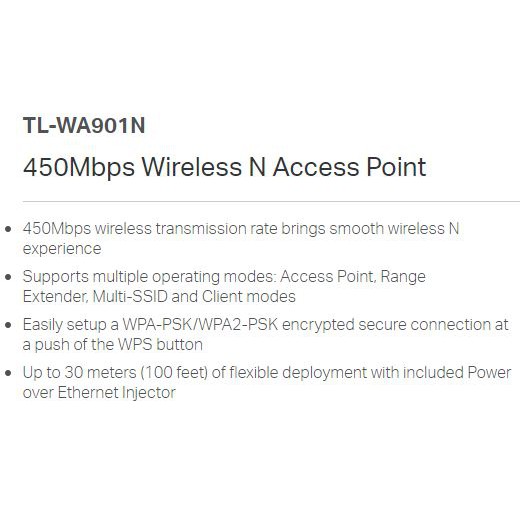 TP-Link TL-WA901N 450Mbps Wireless Access Point Akses Poin TPLink GARANSI RESMI