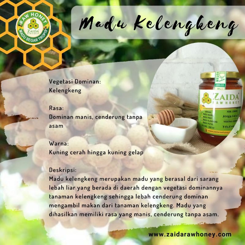 

Madu Klengkeng Hutan Alami/Raw Honey