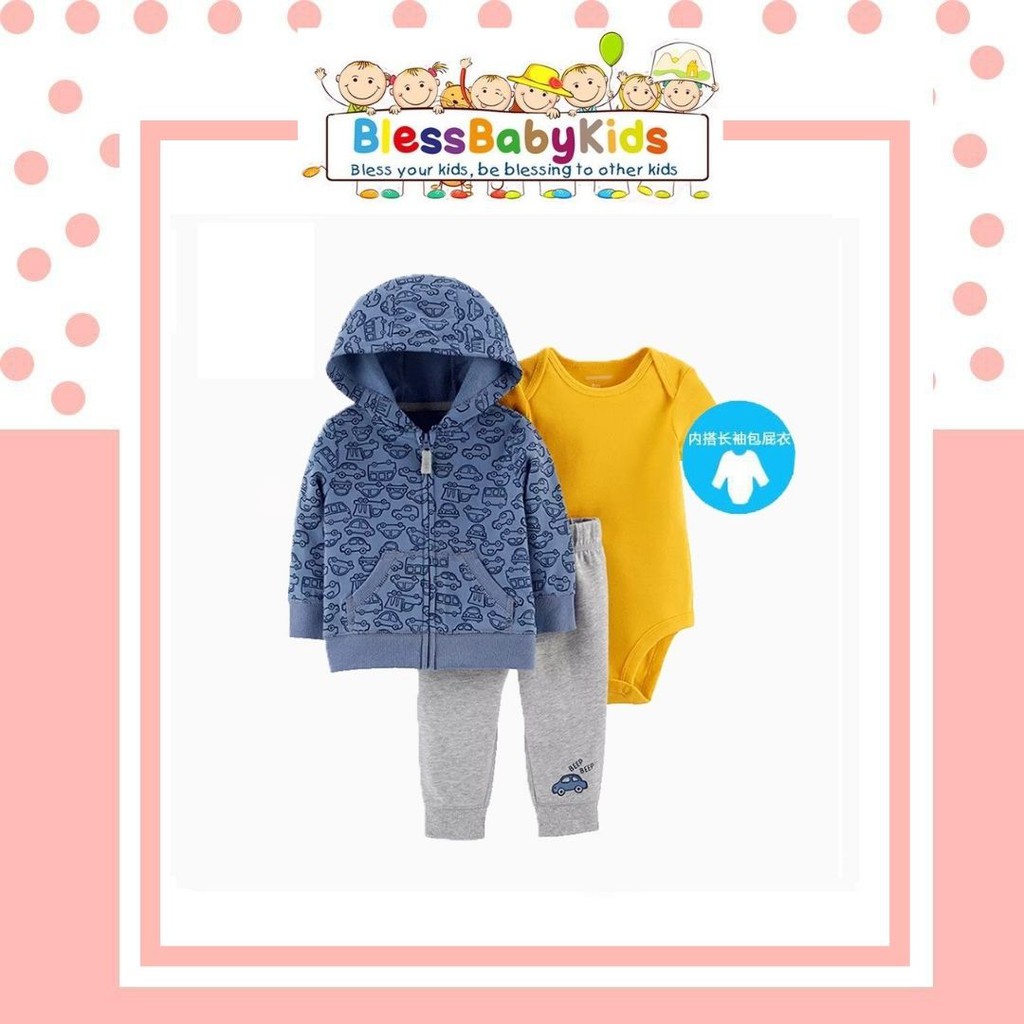 Stelan Jumper Bayi Laki-Laki / Carters Baby Jacket Cars