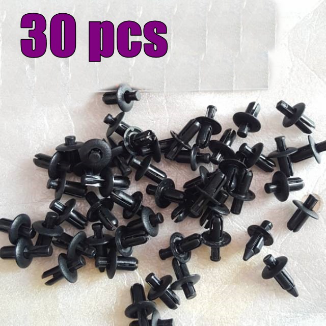 30 pcs Baut-Baud Kancing-Klip Body Plastik Rivet Tumpul Bentuk Original- / Baut flip Motor universal