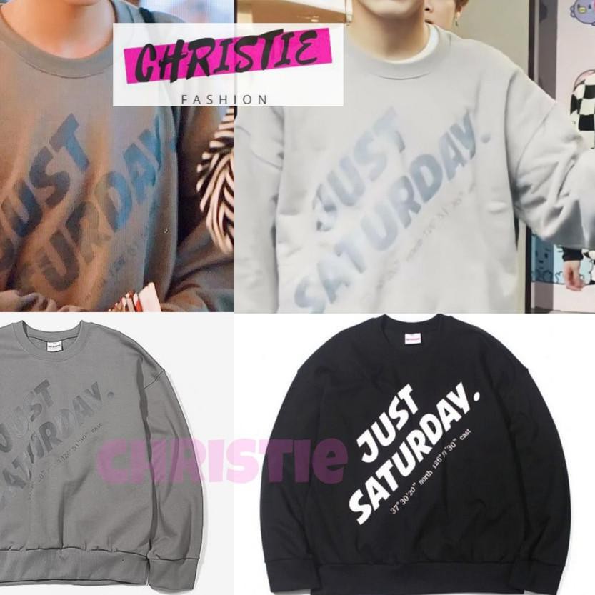 ☪ [] SWEATER BASIC JUST SATURDAY HAECHAN NCT M-XXL / CREWNECK SWEATSHIRT NCT DREAM NCT 127 2020 ♡