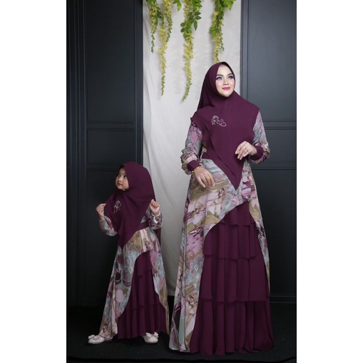 Baju Gamis Syari Wanita Perempuan Pastele Syari By iRna Emerald