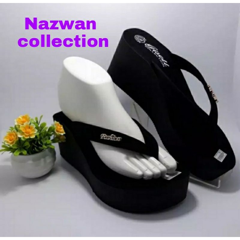 Sandal fussion,Sandal wedges perempuan