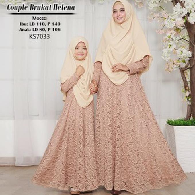KUALITAS BAGUS GAMIS COUPLE IBU DAN ANAK BAJU LEBARAN TERBARU 2018 TERBAIK FREE ONGKIR..