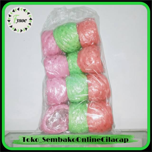 [30GR] TALI RAFIA / TALI PLASTIK / TALI WARNA / TALI BUNGKUS KARDUS UKURAN KECIL