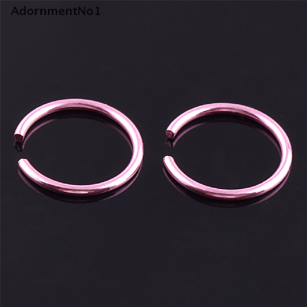 (AdornmentNo1) 40pcs / Set Cincin Tindik Hidung / Bibir Bahan Stainless Steel Aneka Warna Untuk Pria / Wanita